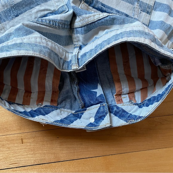 F21 4th of July Denim Shorts - Picture 3 of 4